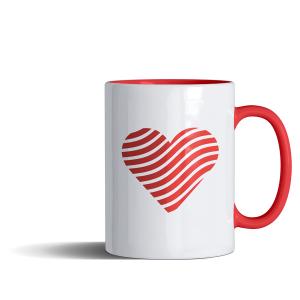 Caneca Colorida Personalizada Porcelana (Alça e interior coloridos) 325ml Sublimação   