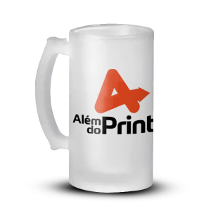 Caneca de Vidro Vidro Jateado 475ml Sublimação   
