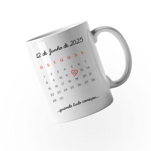 Caneca Branca Personalizada Porcelana 325ml Sublimação   