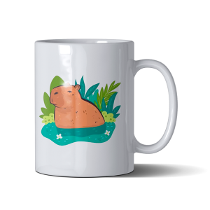 Caneca Branca Personalizada Porcelana 325ml Sublimação   