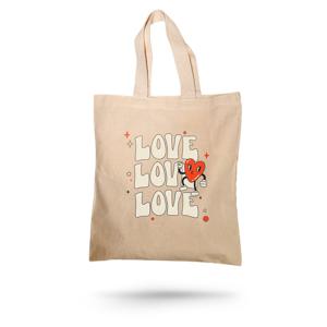 Bolsa Ecobag Algodão Tecido de algodão 37 x 40 cm 4/0 Impressão em DTF têxtil   