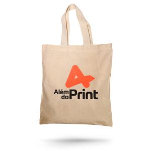 Bolsa Ecobag Algodão Cru Tecido de algodão 37 x 40 cm 4/0 Impressão em DTF têxtil   