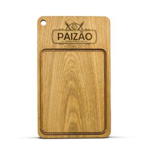 Tábua Personalizada Madeira Tauari Até 48 x 33 cm Gravação à Laser Óleo Mineral  